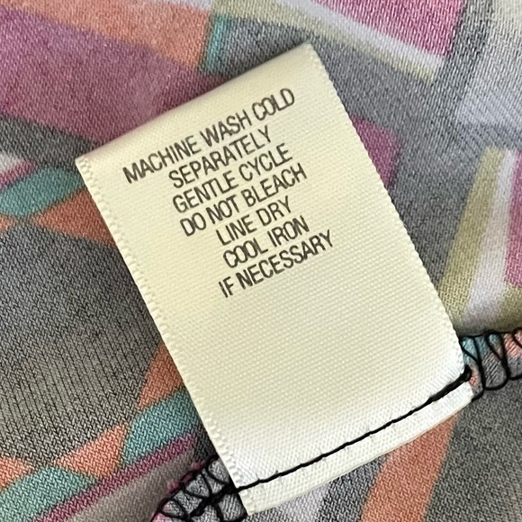 Emma & Michele Pink and Black Sheath Dress with Crew Neck - Picture 6 of 9